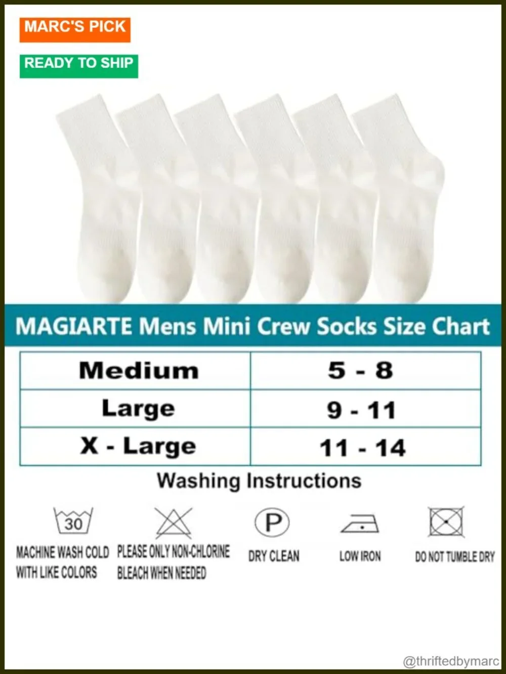 Men's Moisture Wicking Odor Control Compression Running Quarter Crew Socks 6